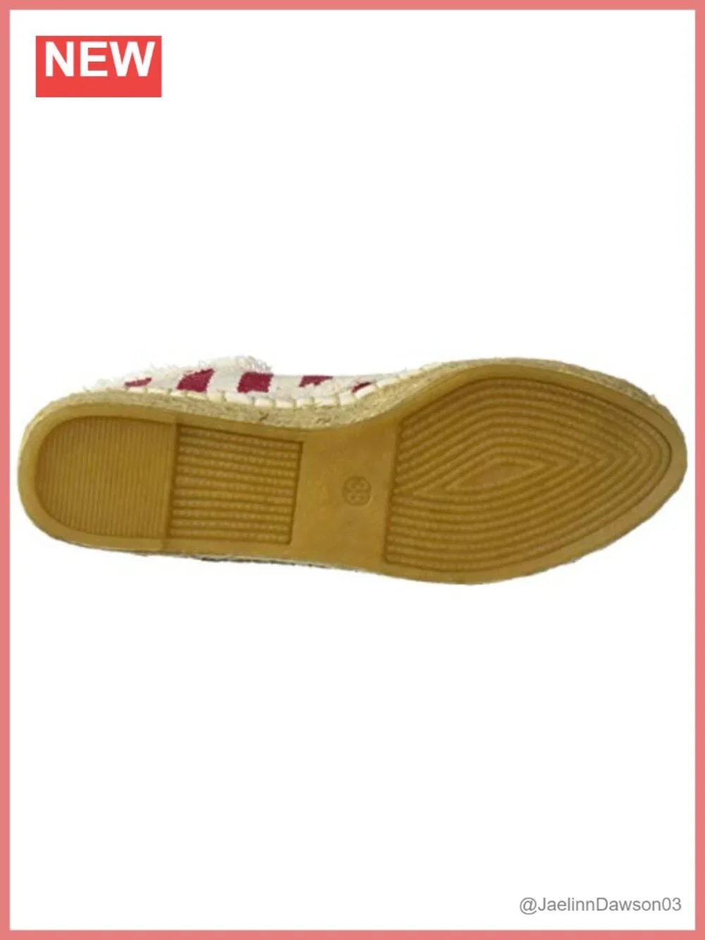 Canvas Tie Espadrilles with Jute Rubber Sole